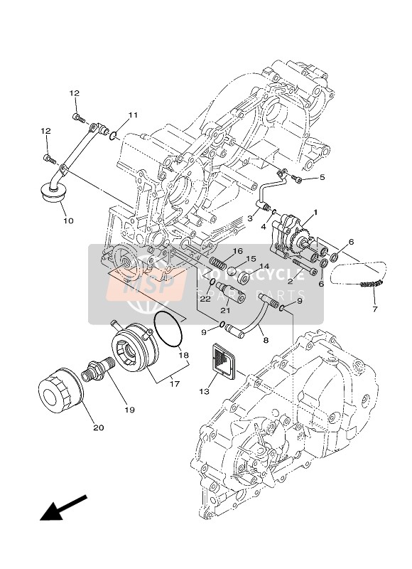 5GJ134100000, Logement De Filtre C, Yamaha, 0